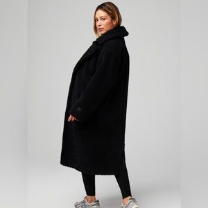 Fabletics Black Athletic Jacket with Logo Tag